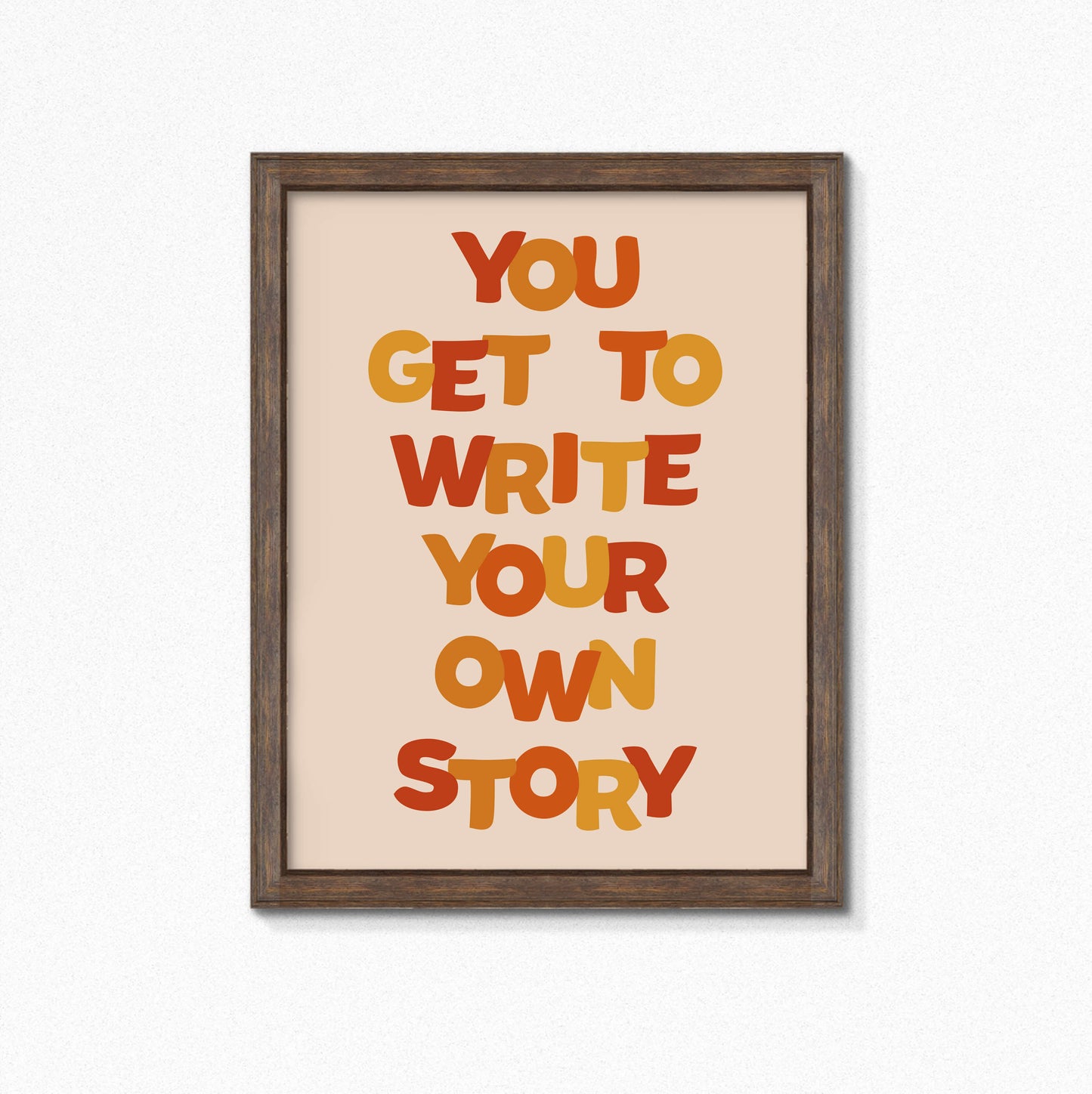 You Get To Write Your Own Story Print by SixElevenCreations. Product Code SEP0603