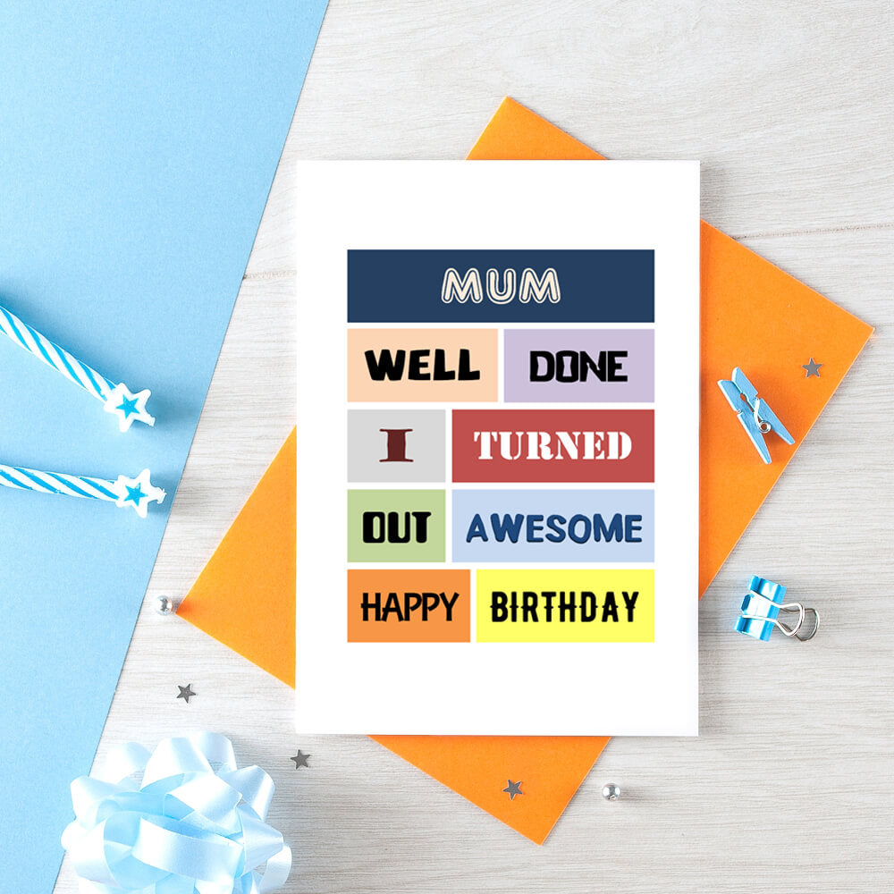 Funny Mum Birthday Card by SixElevenCreations Product Code SE0011A6