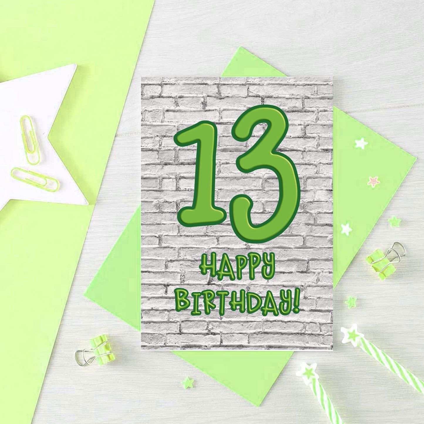 13th Birthday Card by SixElevenCreations. Product Code SE3611A6