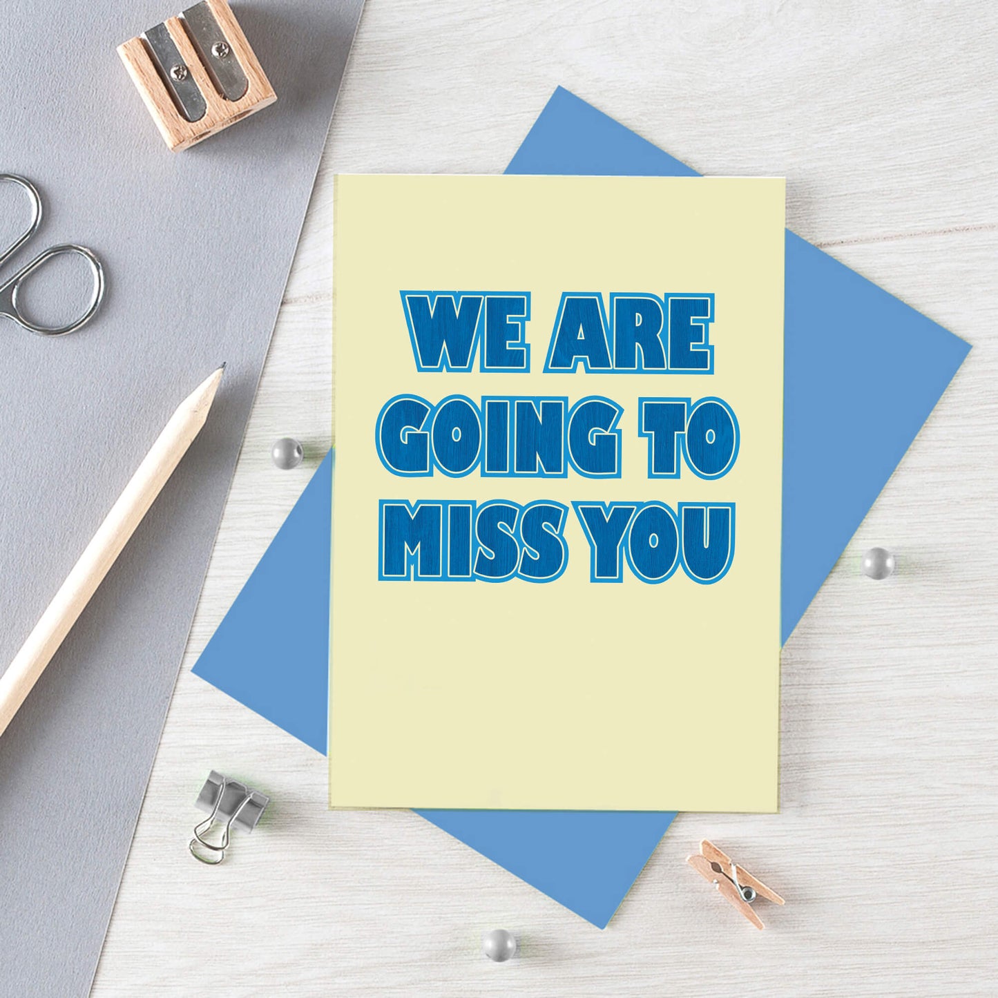 We Are Going To Miss You Card by SixElevenCreations. Product Code SE1505A6