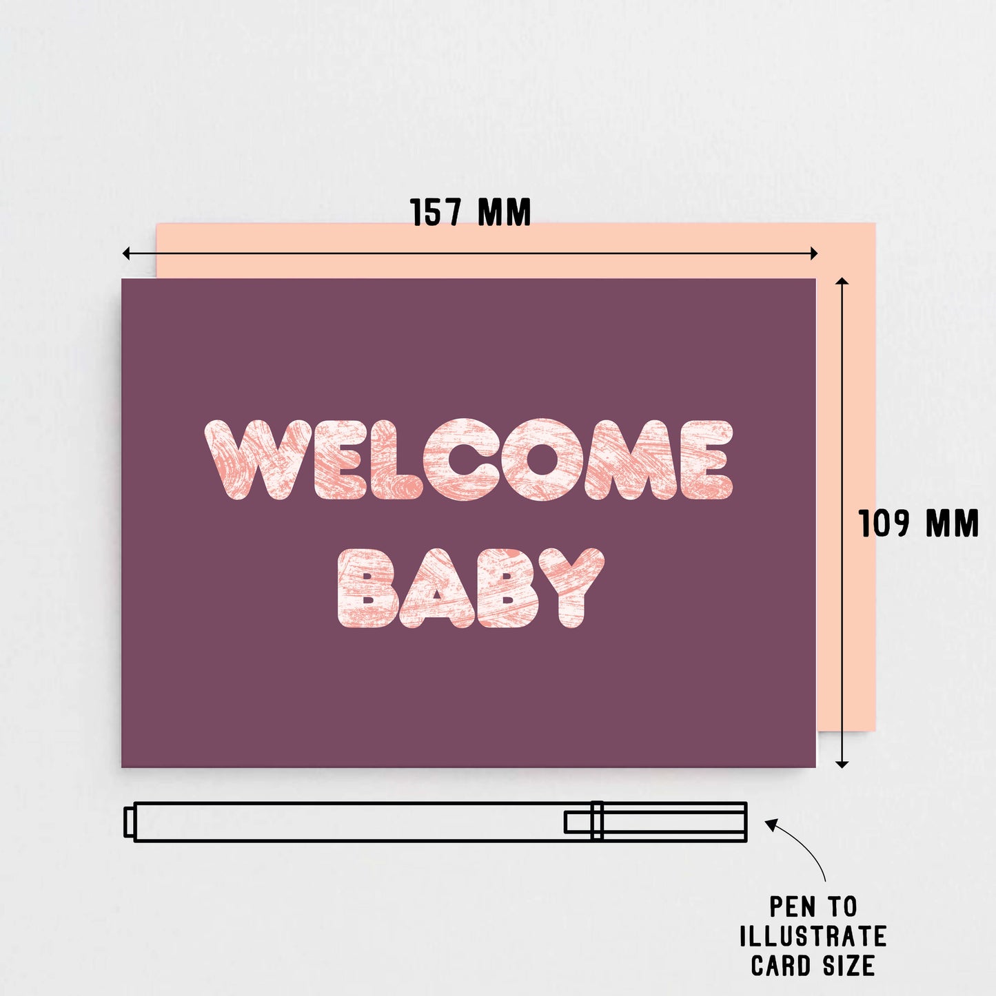 Welcome Baby Card by SixElevenCreations. Product Code SE5106A6