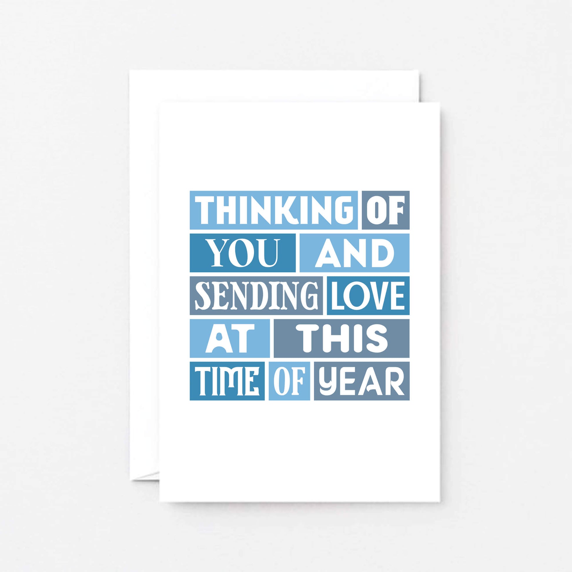 Anniversary of Loss Card by SixElevenCreations. Reads Thinking of you and sending love at this time of year. Product Code SE0209A6