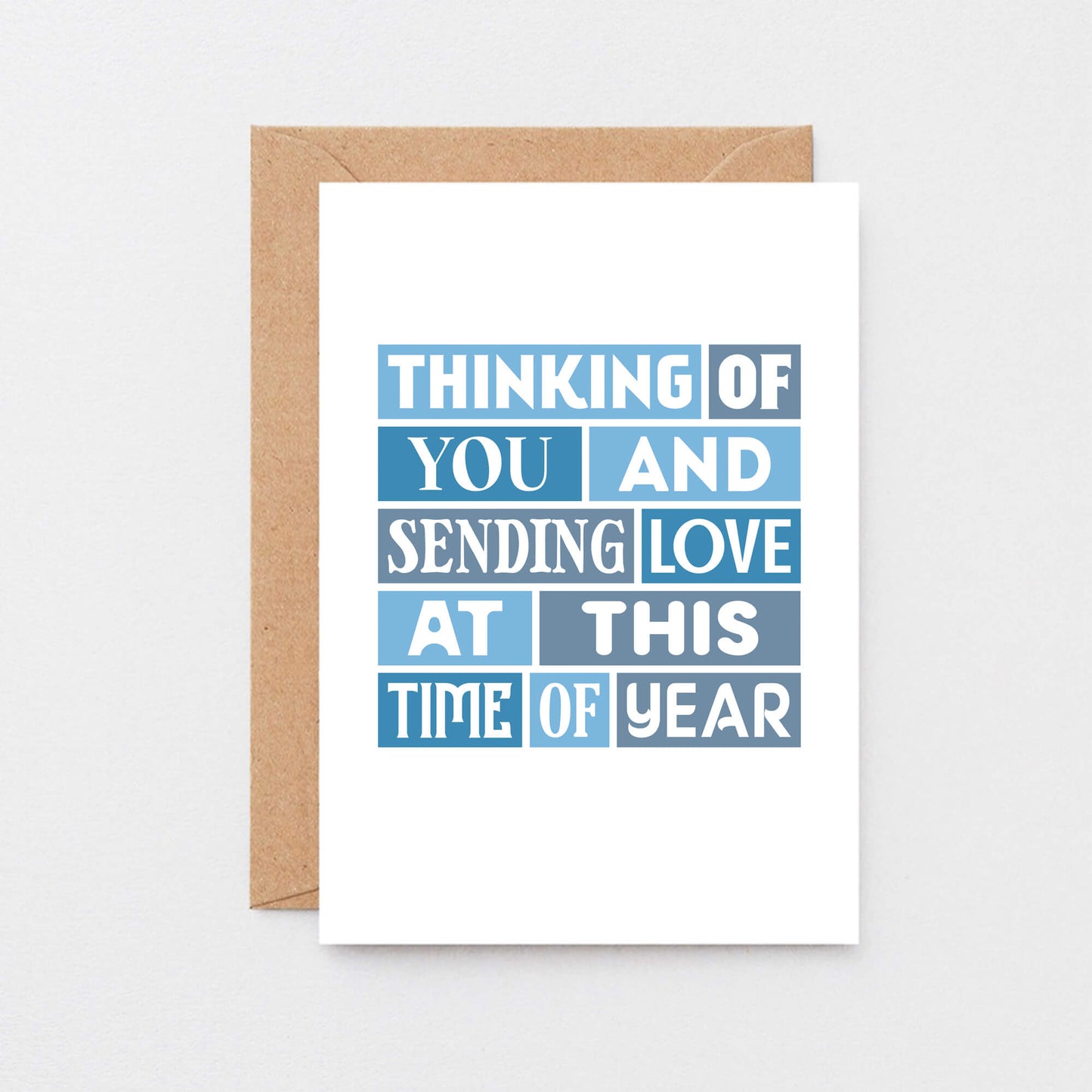 Anniversary of Loss Card by SixElevenCreations. Reads Thinking of you and sending love at this time of year. Product Code SE0209A6