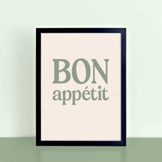 Bon Appetit Kitchen Wall Art by SixElevenCreations. Product Code SEP0453