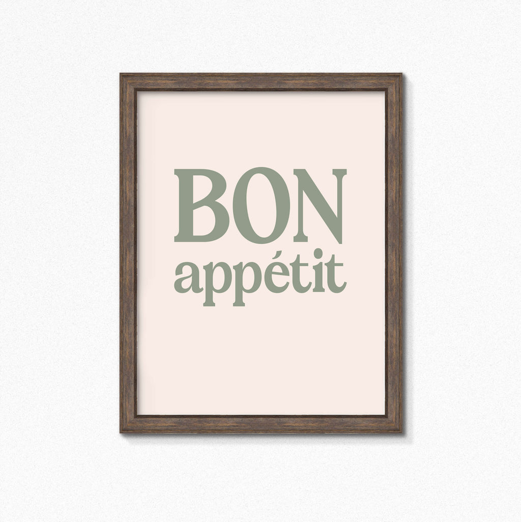 Bon Appetit Kitchen Wall Art by SixElevenCreations. Product Code SEP0453