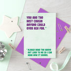Cousin Greeting Card by SixElevenCreations. Reads You are the best cousin anyone could ever ask for. Please read the above out loud to me so I can hear how it sounds. Product Code SE1304A6