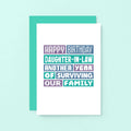 Daughter-in-Law Birthday Card by SixElevenCreations. Reads Happy Birthday Daughter-in-Law. Another year of surviving our family. Product Code SE0351A6