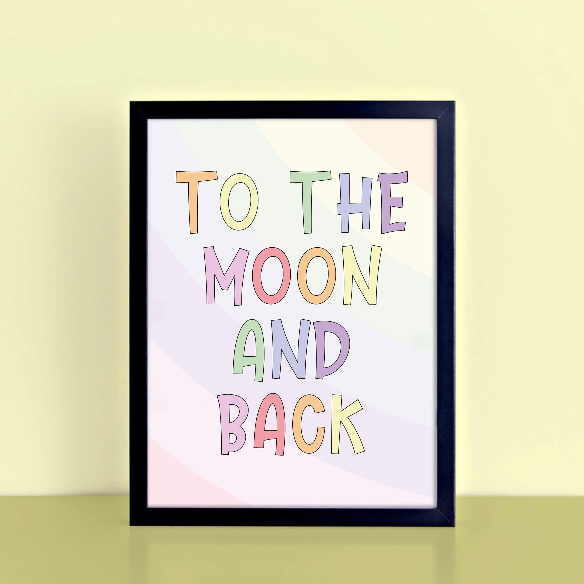 To The Moon And Back Wall Art by SixElevenCreations. Product Code SEP0253
