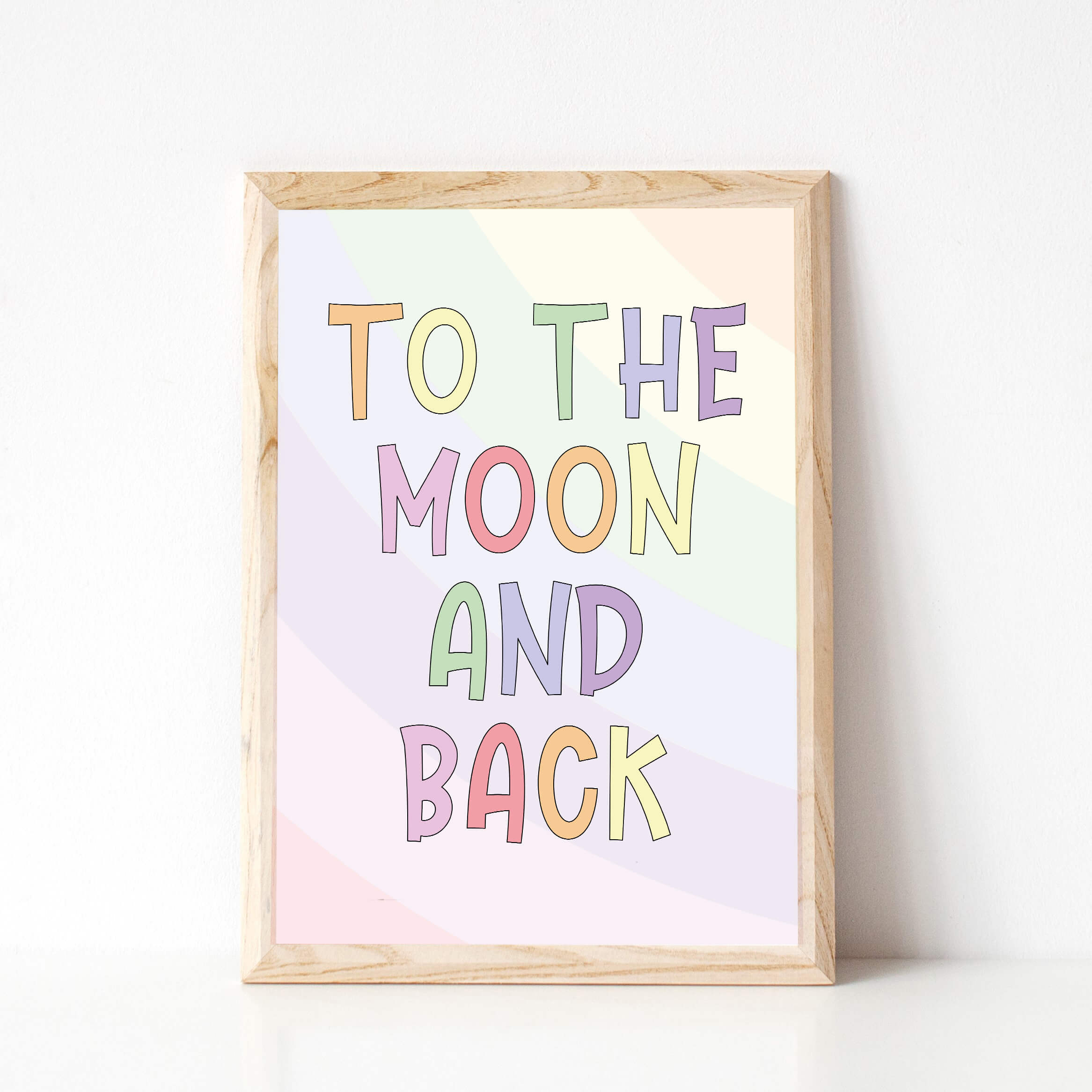 To The Moon And Back Wall Art by SixElevenCreations. Product Code SEP0253