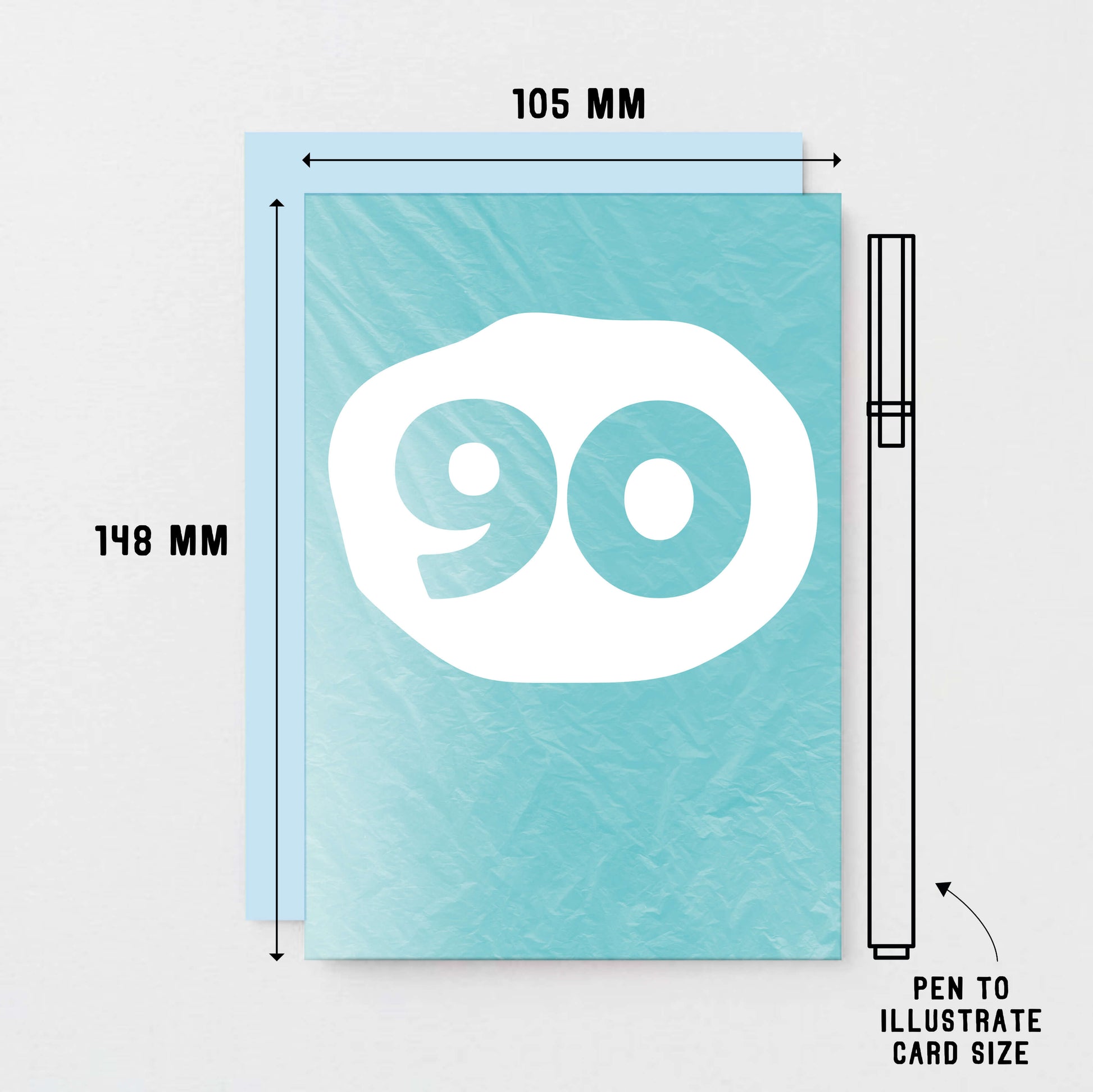 90 Years Card by SixElevenCreations. Product Code SE4068A6