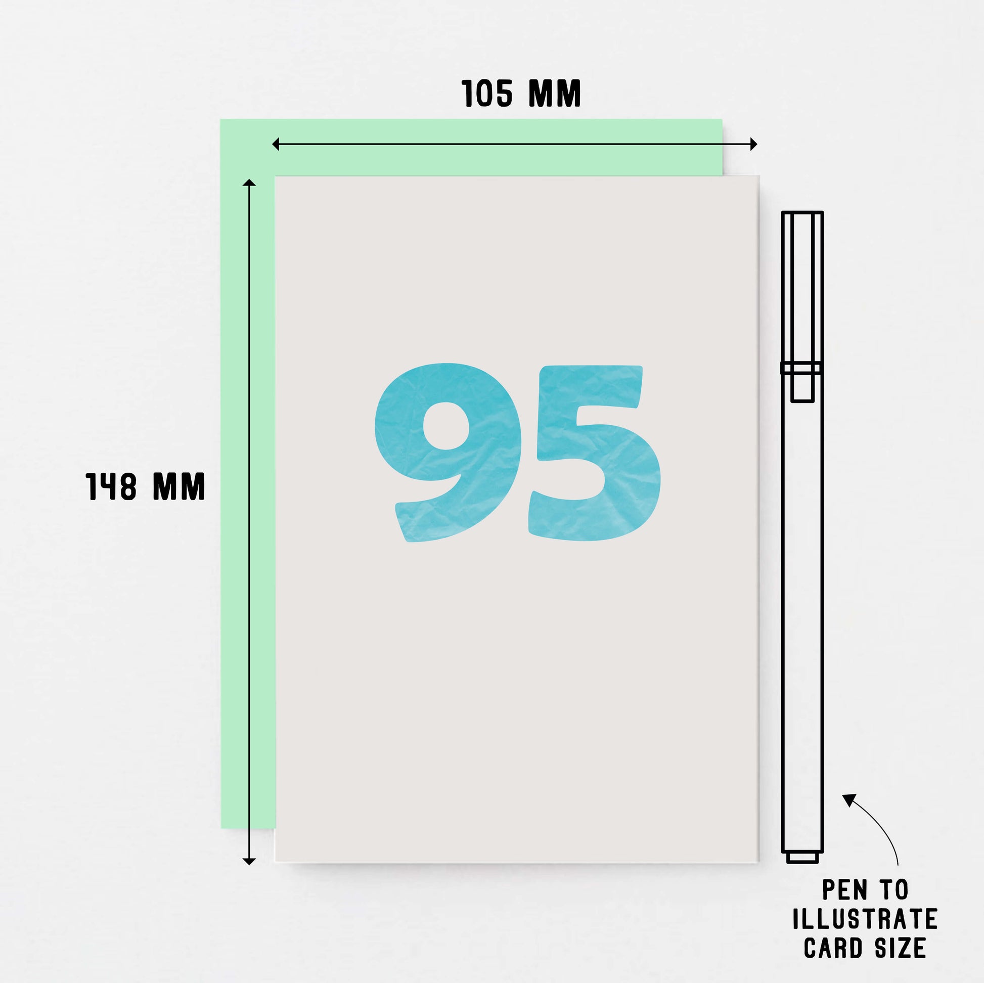 95 Years Card by SixElevenCreations. Product Code SE4069A6