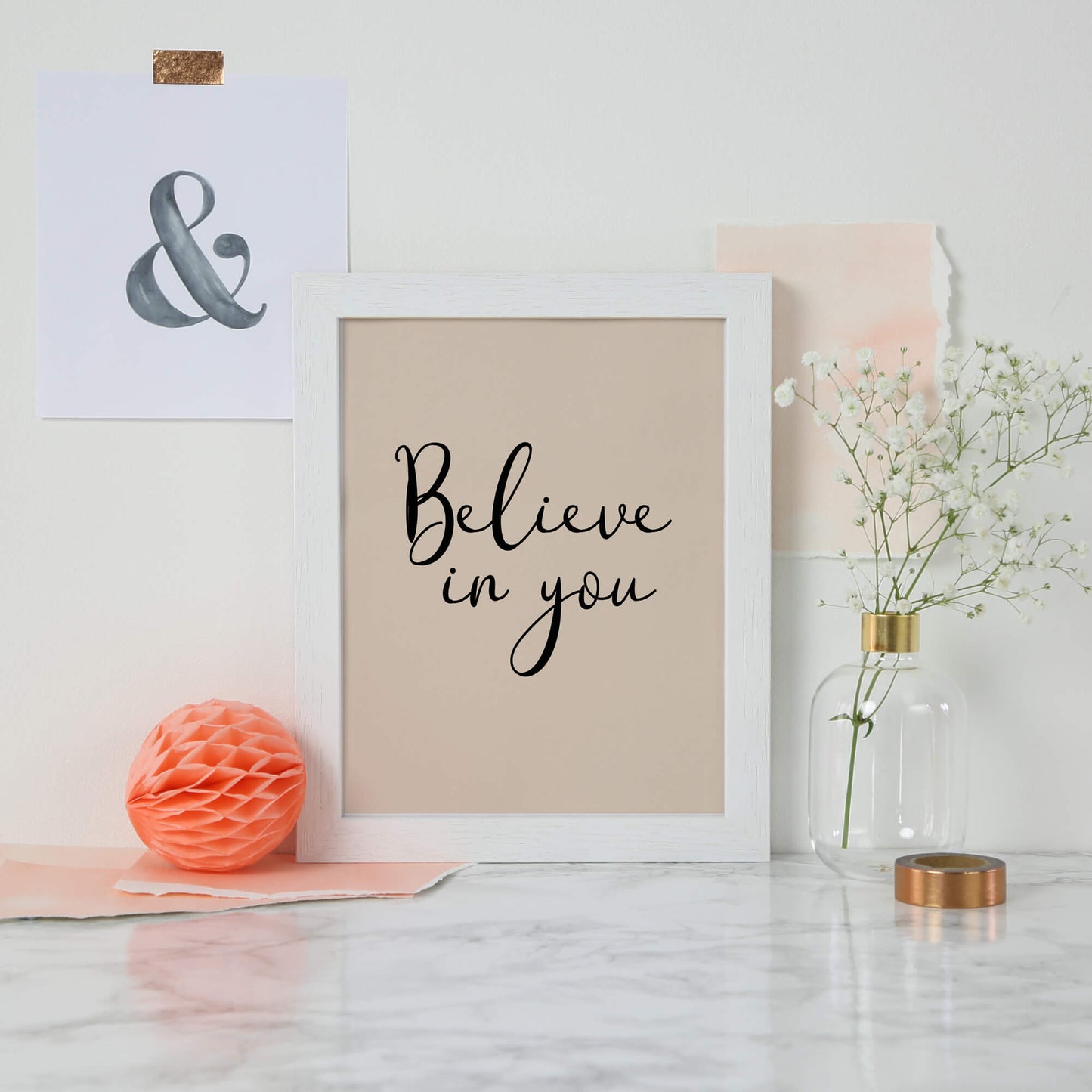 Believe In You Wall Art by SixElevenCreations. Product Code SEP0353