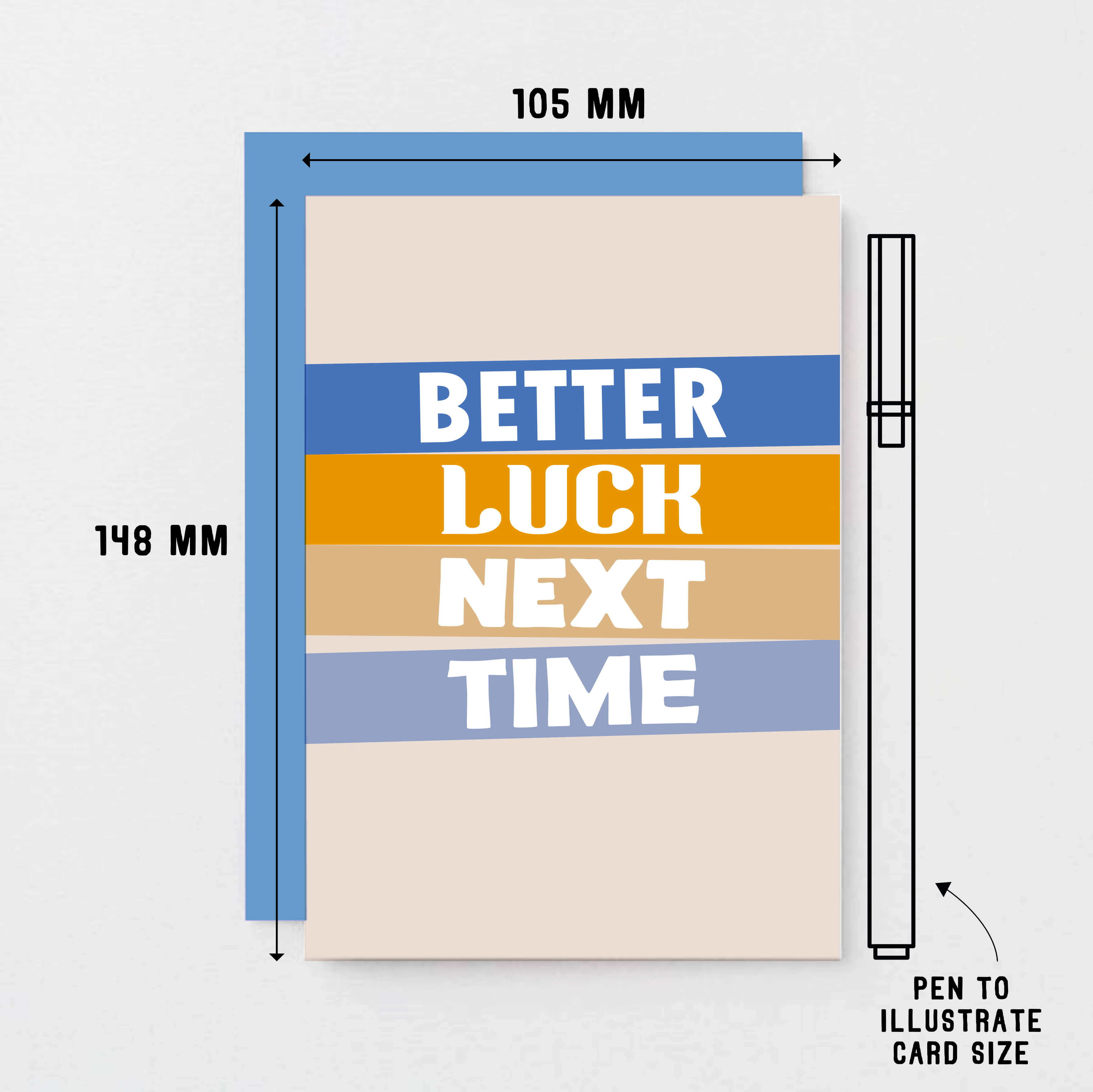 Better Luck Next Time Card by SixElevenCreations. Product Code SE0507A6