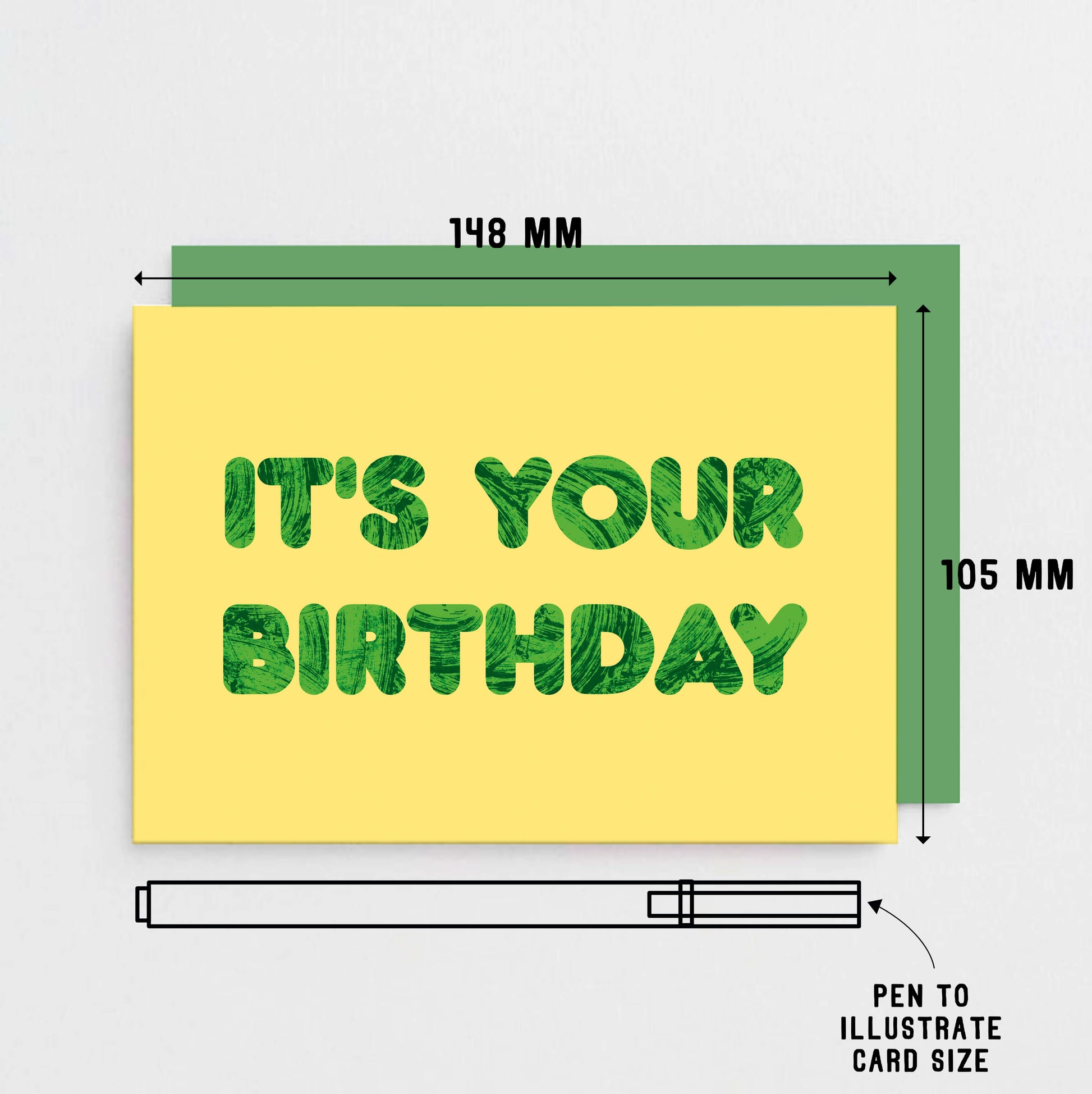 Birthday Card by SixElevenCreations. Reads It's your birthday. Product Code SE5101A6