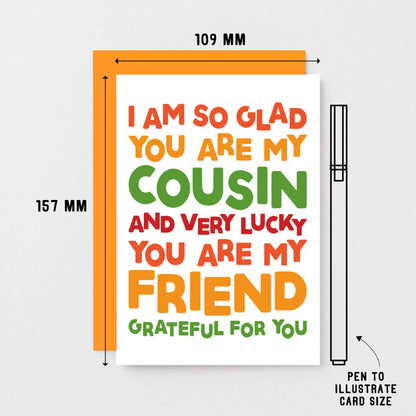 Glad You Are My Cousin Card