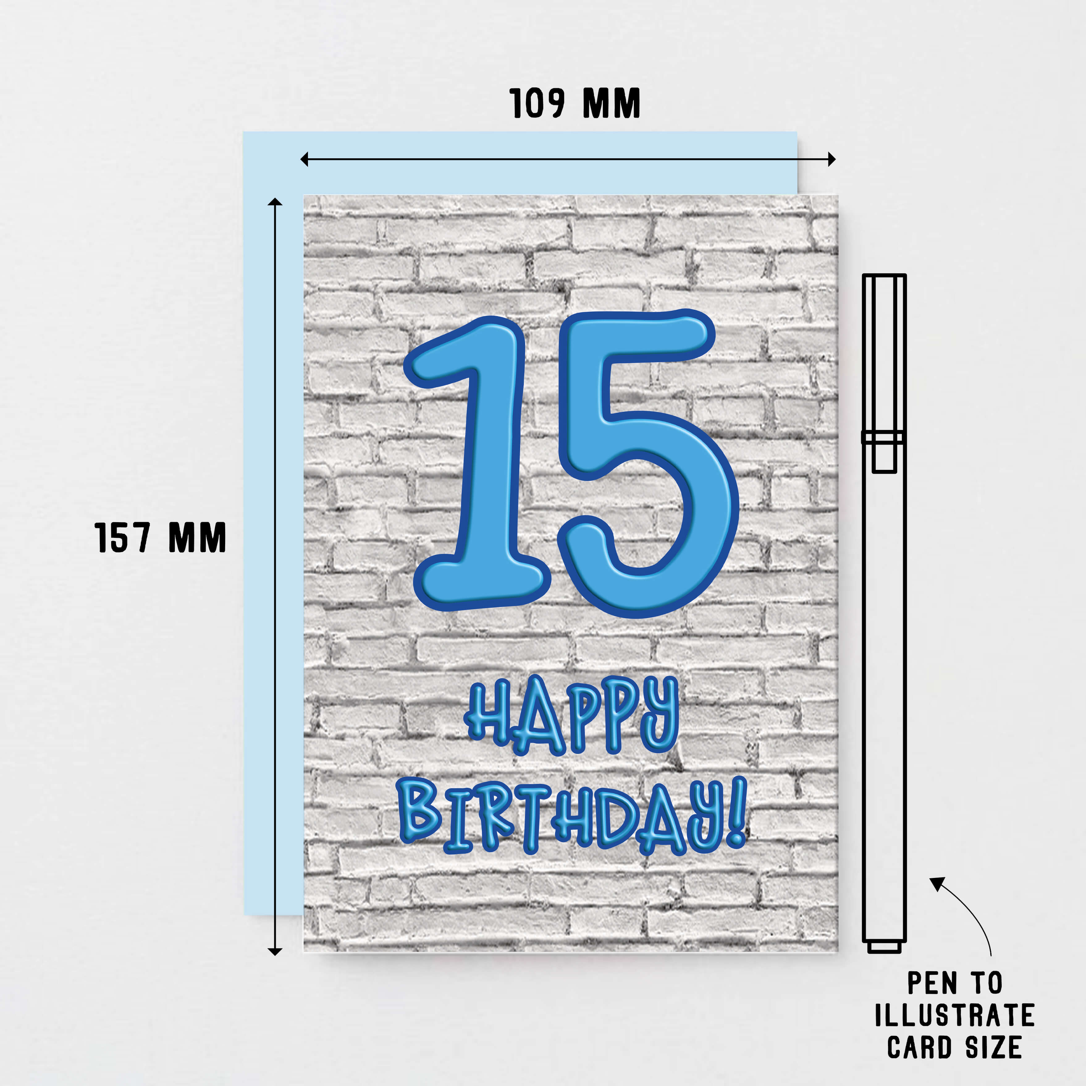 15th Birthday Card by SixElevenCreations. Product Code SE3613A6