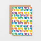 Five Years Old Card by SixElevenCreations. Product Code SE4105A6