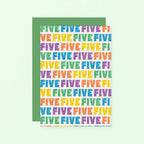 Five Years Old Card by SixElevenCreations. Product Code SE4105A6
