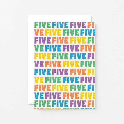 Five Years Old Card by SixElevenCreations. Product Code SE4105A6