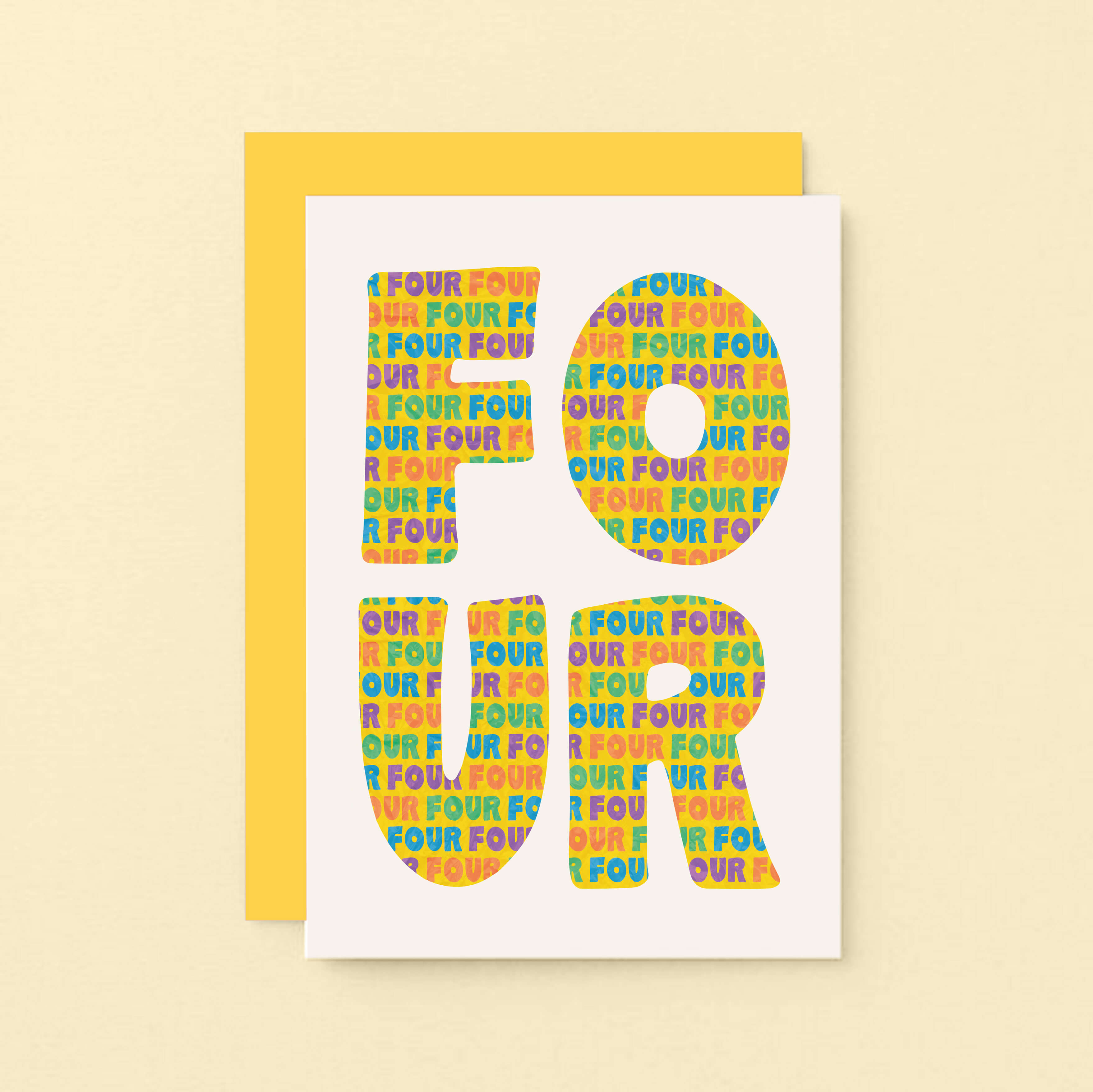 Four Years Card by SixElevenCreations. Product Code SE4104A6