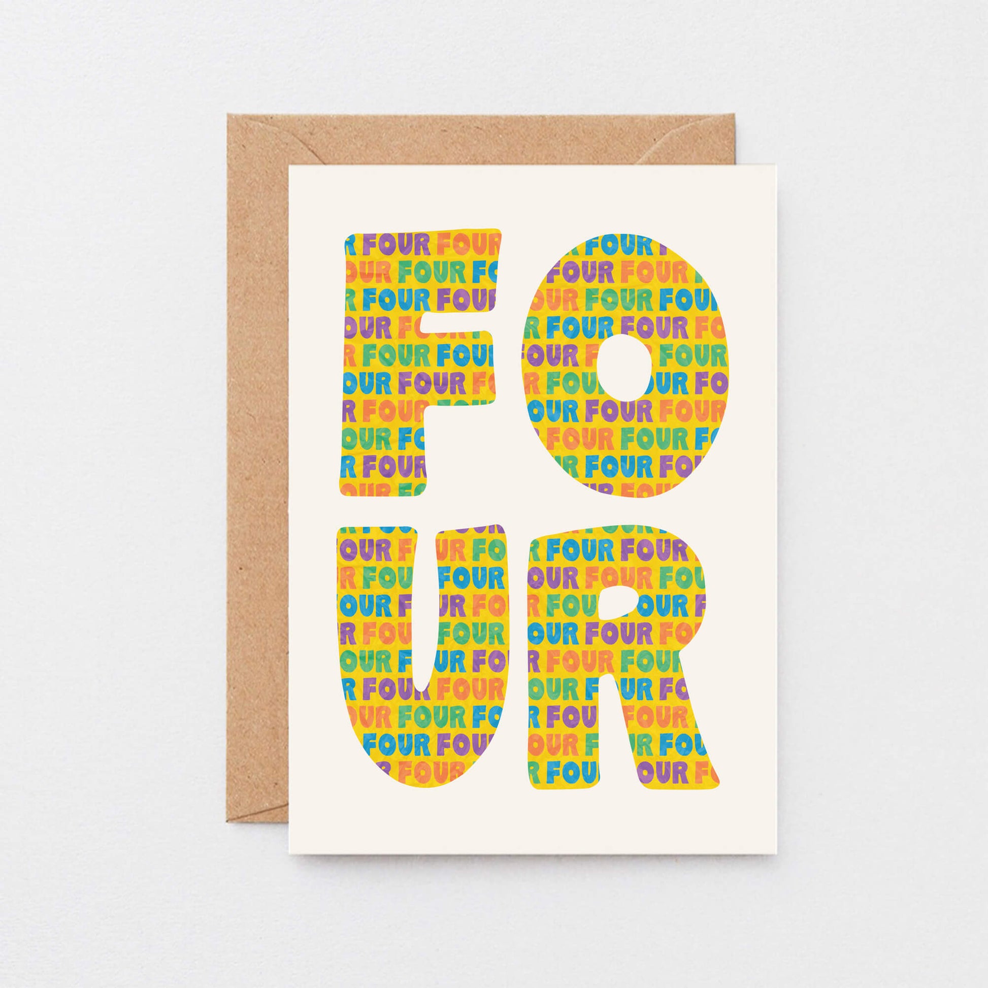 Four Years Card by SixElevenCreations. Product Code SE4104A6