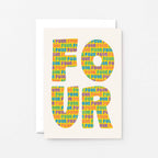 Four Years Card by SixElevenCreations. Product Code SE4104A6