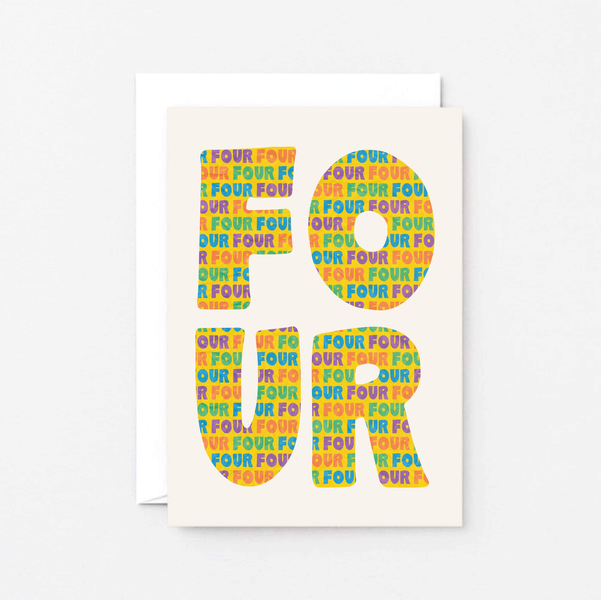 Four Years Card by SixElevenCreations. Product Code SE4104A6