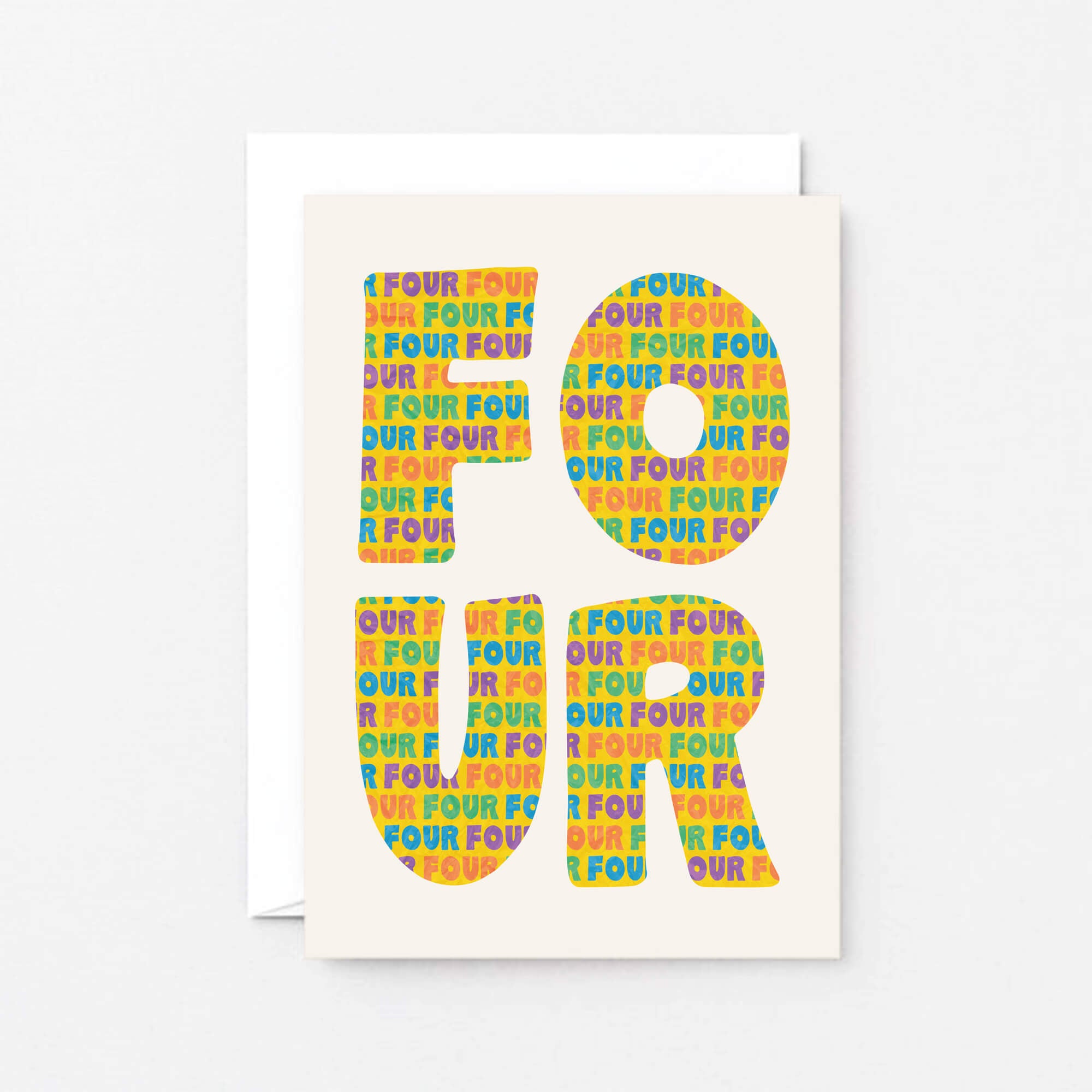 Four Years Card by SixElevenCreations. Product Code SE4104A6