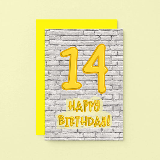 14th Birthday Card by SixElevenCreations. Product Code SE3612A6