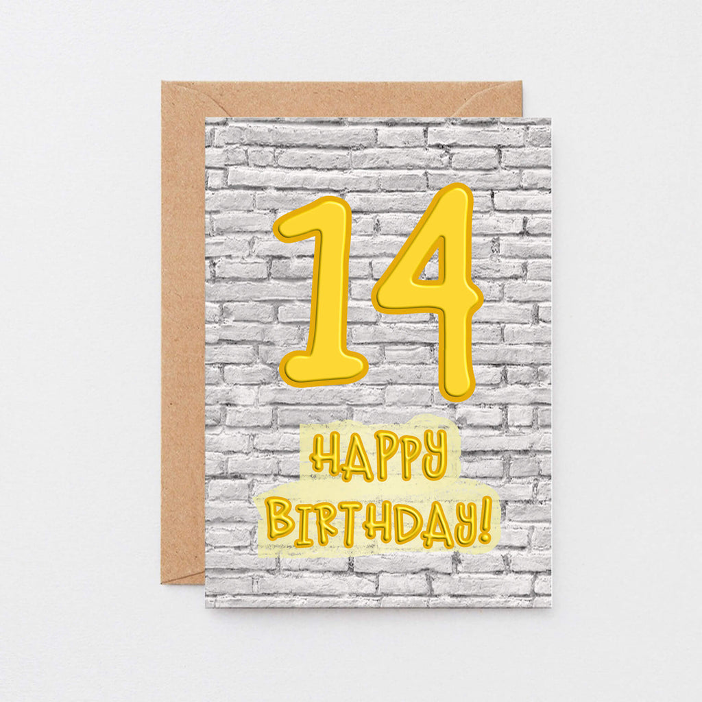 14th Birthday Card by SixElevenCreations. Product Code SE3612A6