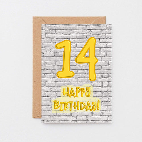 14th Birthday Card by SixElevenCreations. Product Code SE3612A6