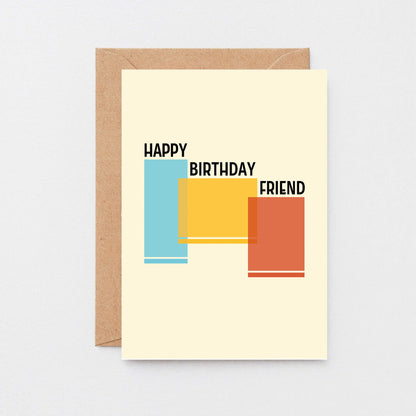 Happy Birthday Friend Card by SixElevenCreations. Product Code SE4501A6
