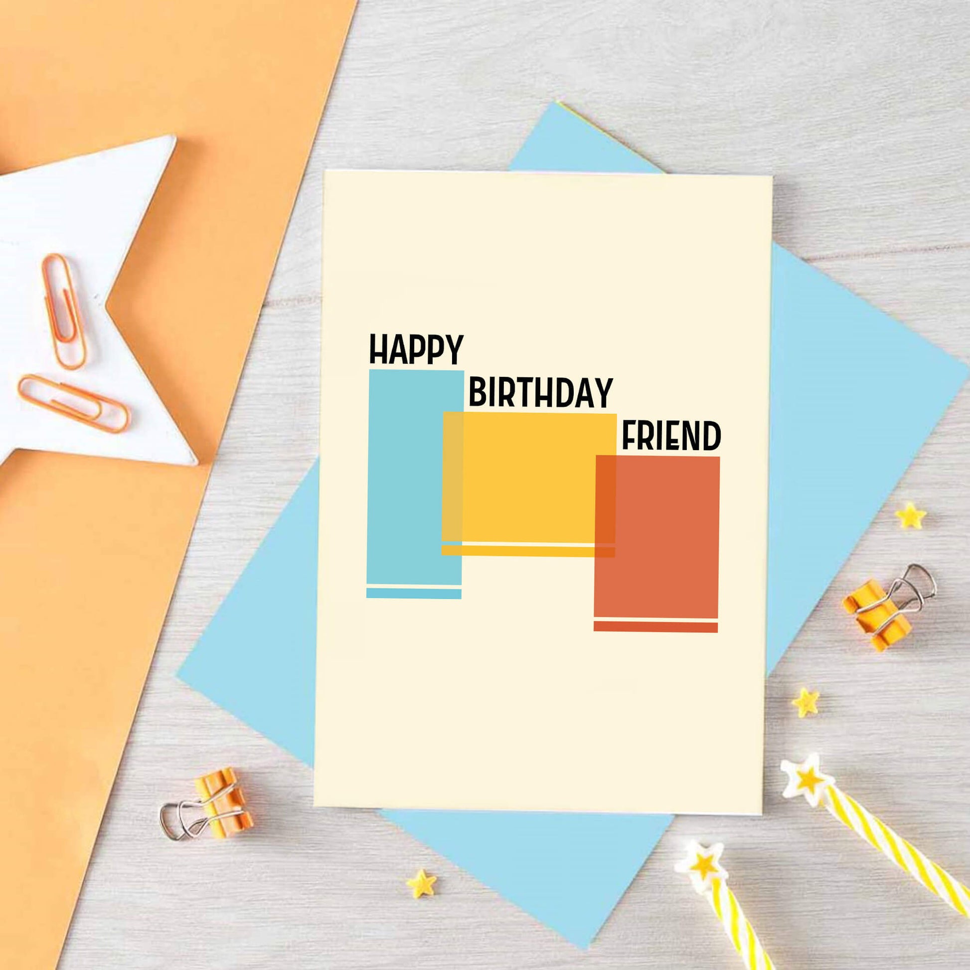 Happy Birthday Friend Card by SixElevenCreations. Product Code SE4501A6