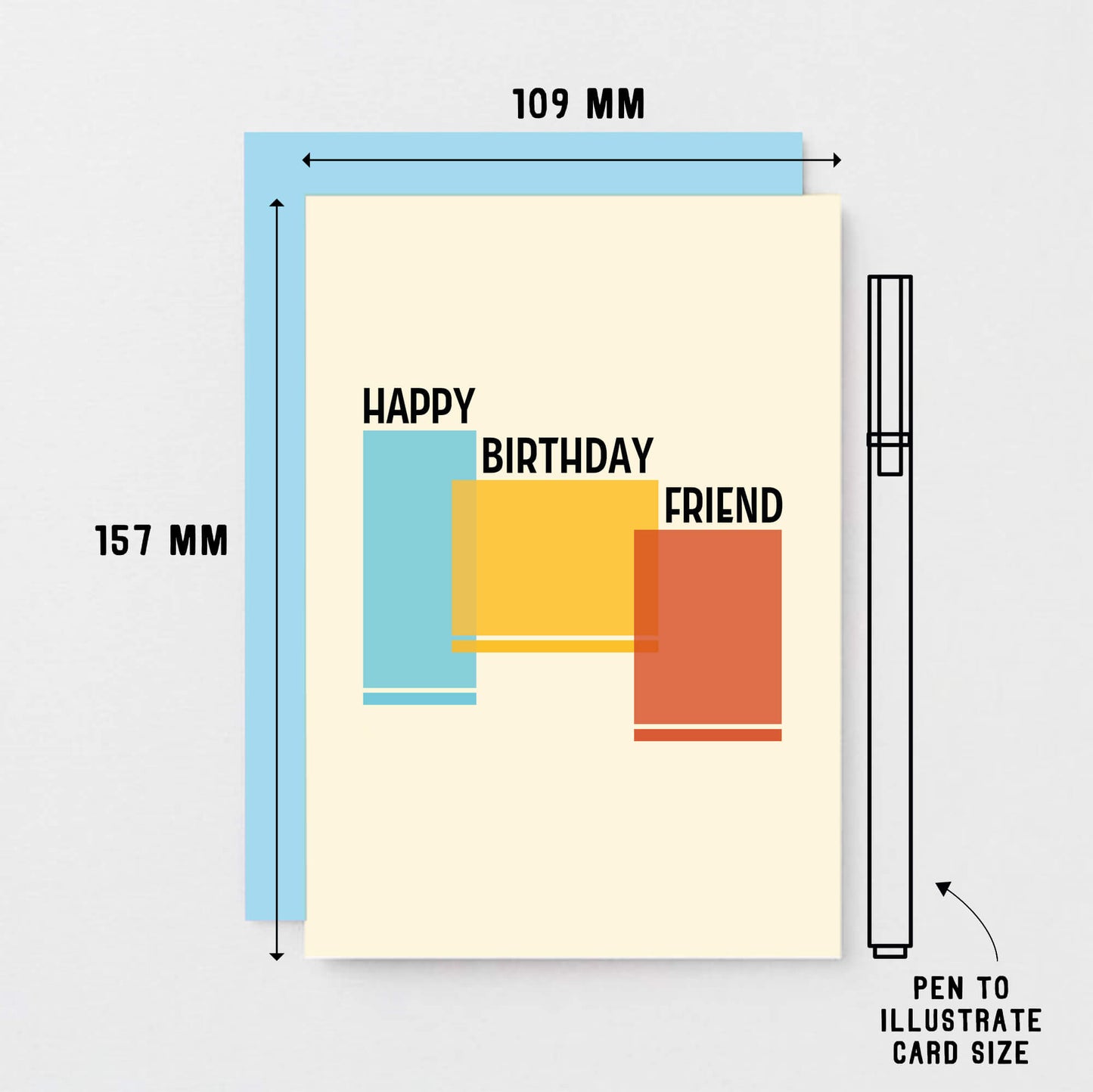Happy Birthday Friend Card by SixElevenCreations. Product Code SE4501A6