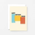 Happy Birthday Friend Card by SixElevenCreations. Product Code SE4501A6