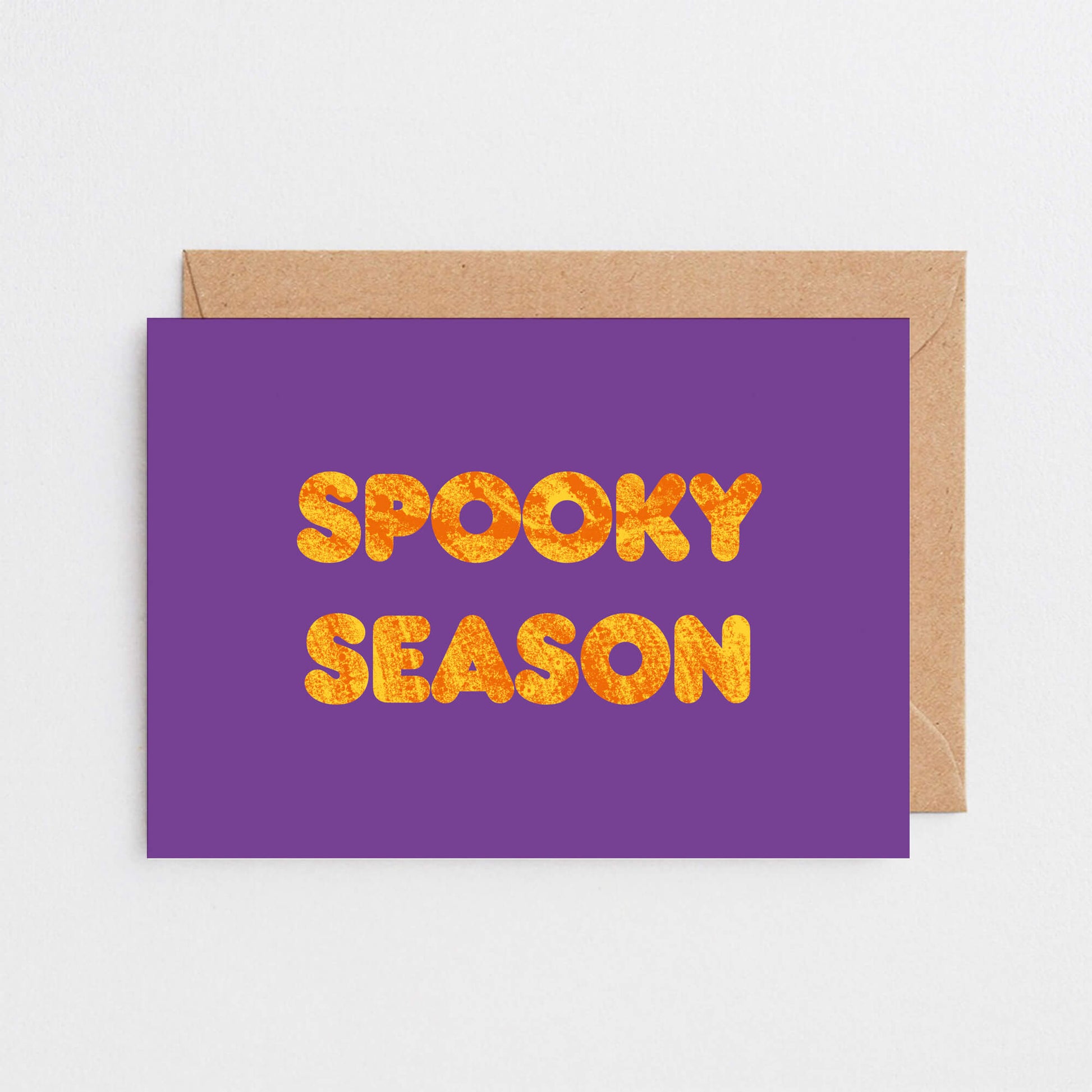 Halloween Card by SixElevenCreations. Reads Spooky Season. Product Code SEH0014A6
