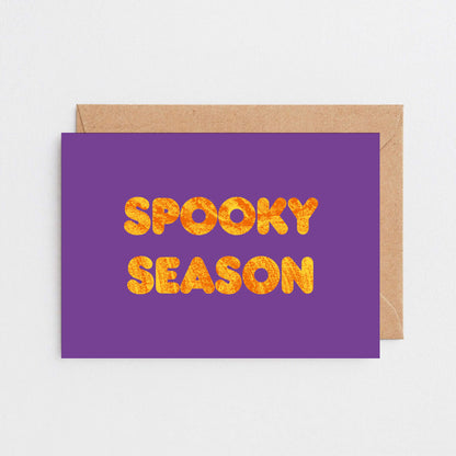 Halloween Card by SixElevenCreations. Reads Spooky Season. Product Code SEH0014A6