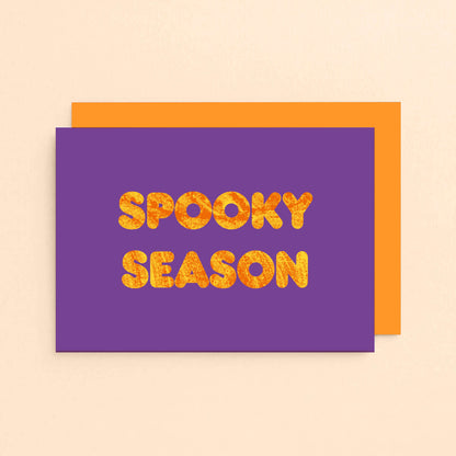 Halloween Card by SixElevenCreations. Reads Spooky Season. Product Code SEH0014A6