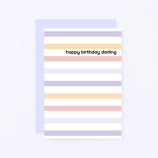 Happy Birthday Darling Card by SixElevenCreations. Product Code SE3501A6