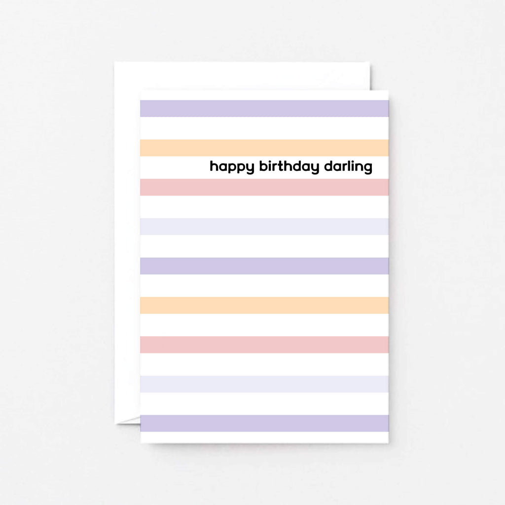 Happy Birthday Darling Card by SixElevenCreations. Product Code SE3501A6
