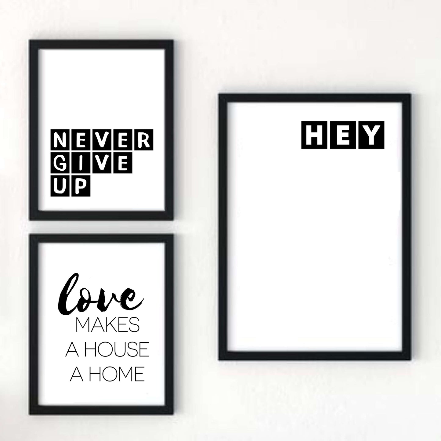 Hey Minimalist Art Print by SixElevenCreations Product Code SEP0076