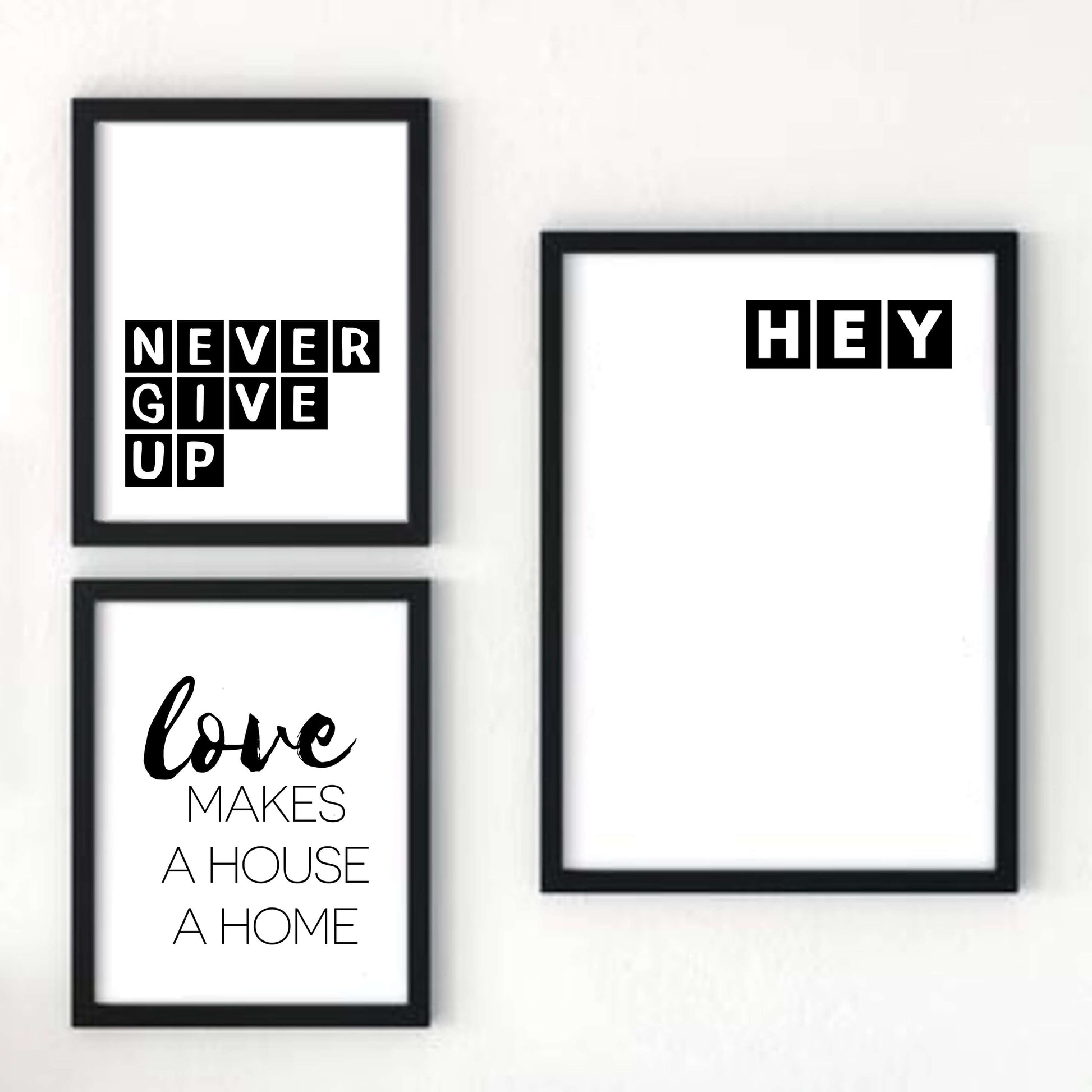 Hey Minimalist Art Print by SixElevenCreations Product Code SEP0076