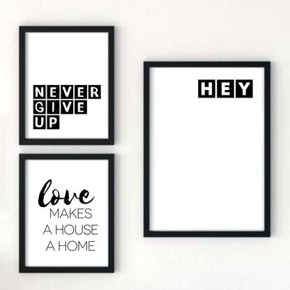 Hey Minimalist Art Print by SixElevenCreations Product Code SEP0076