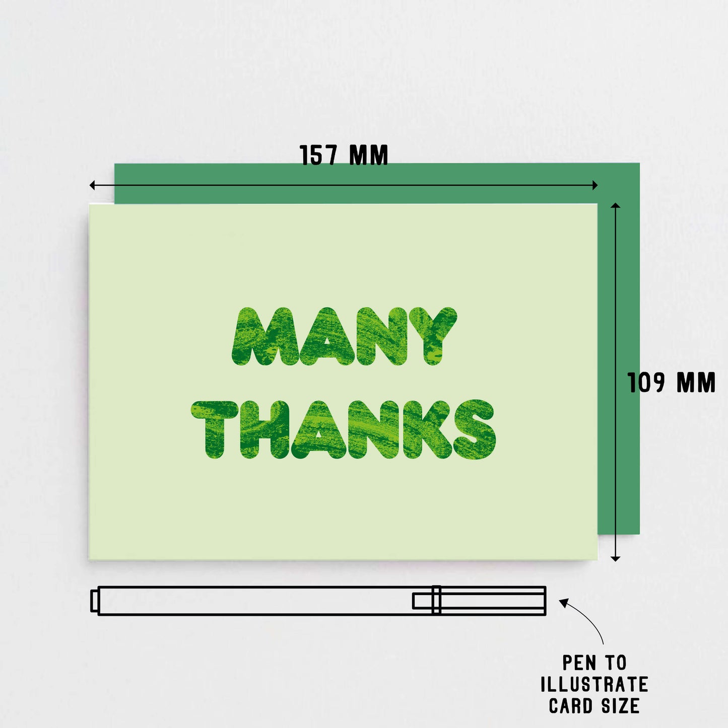 Many Thanks Card by SixElevenCreations. Product Code SE5107A6