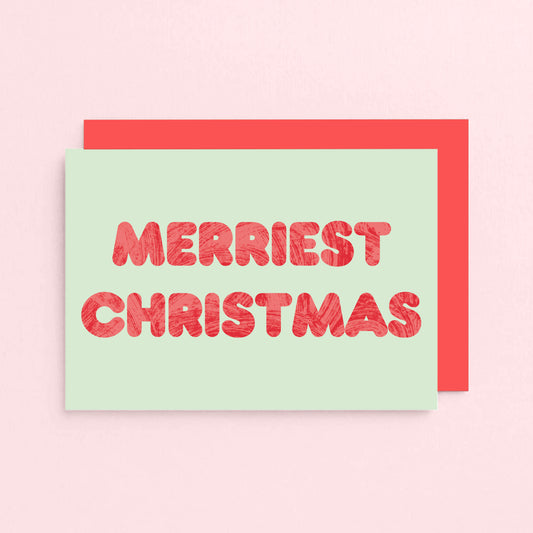 Merriest Christmas Card by SixElevenCreations. Product Code SEC0101A6