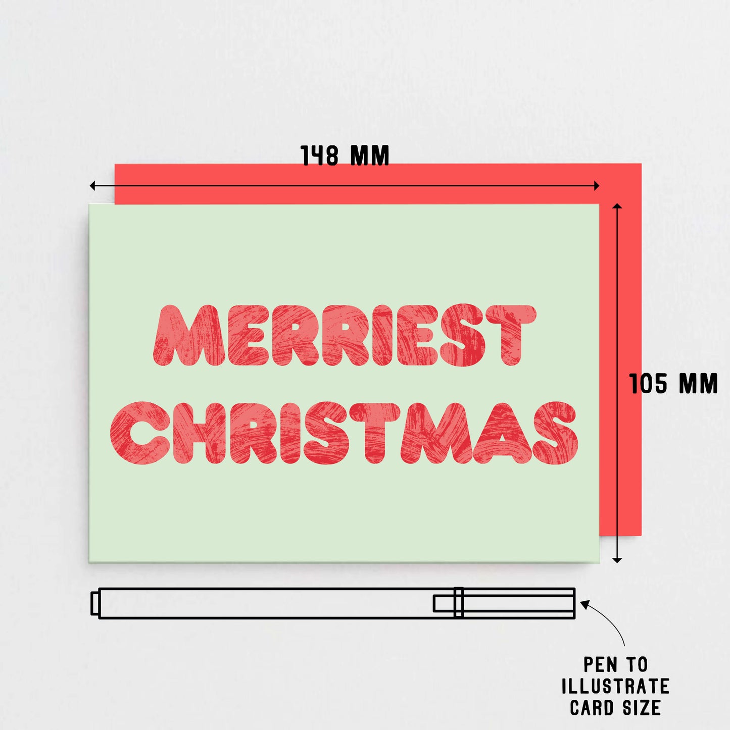 Merriest Christmas Card by SixElevenCreations. Product Code SEC0101A6