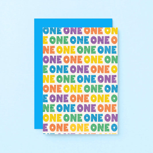 One Year Old Card by SixElevenCreations. Product Code SE4101A6