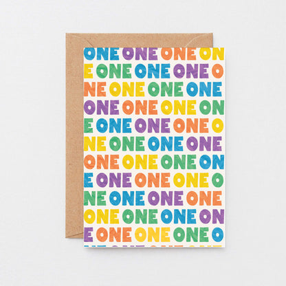 One Year Old Card by SixElevenCreations. Product Code SE4101A6