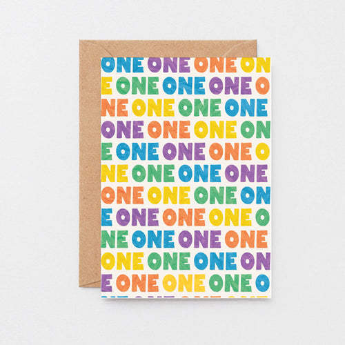 One Year Old Card by SixElevenCreations. Product Code SE4101A6