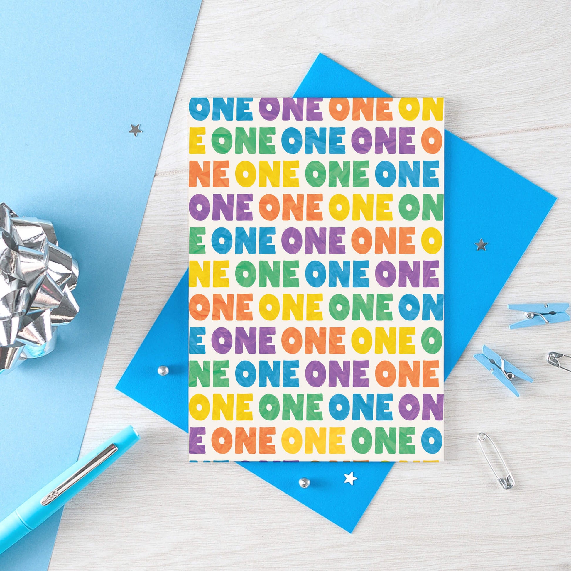 One Year Old Card by SixElevenCreations. Product Code SE4101A6